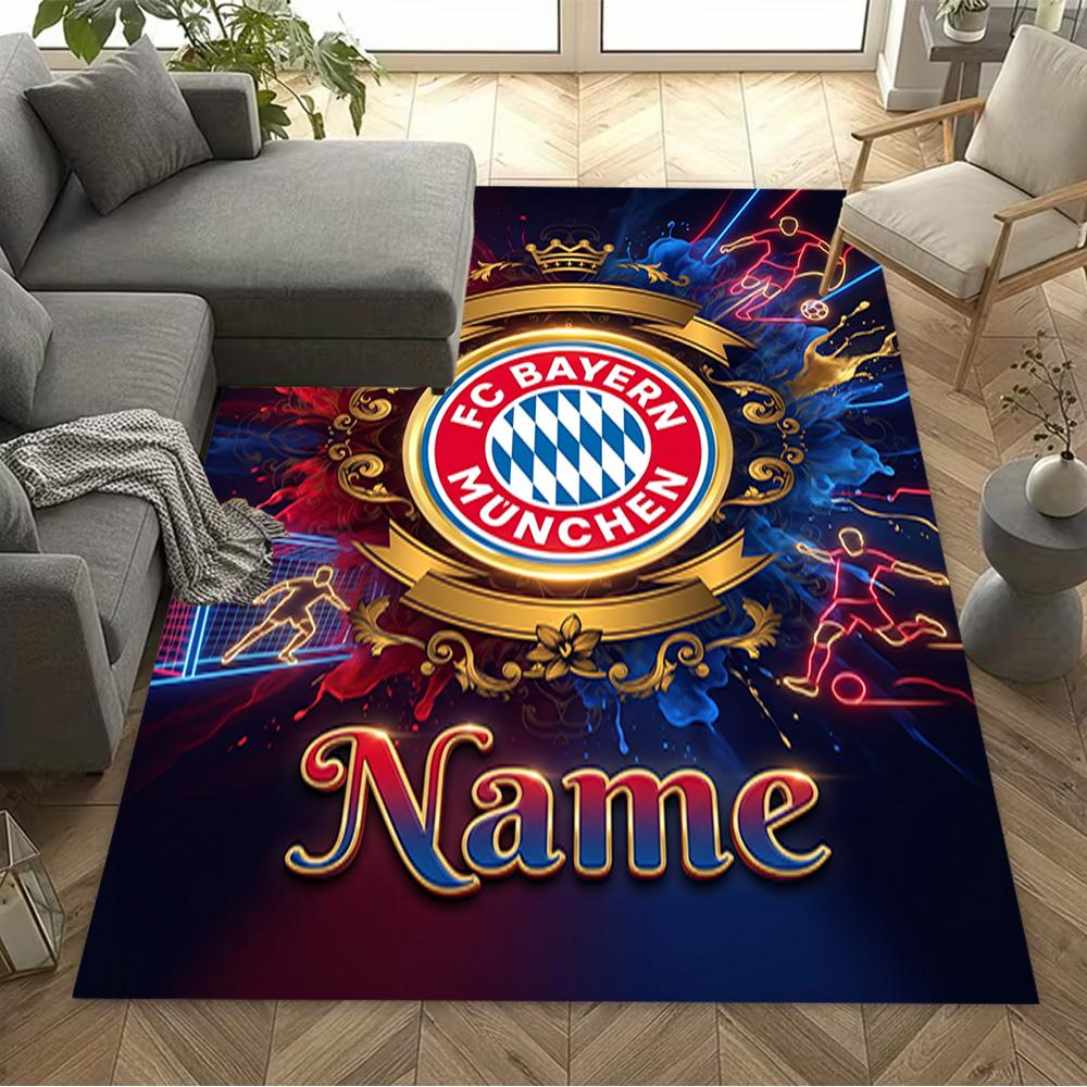 Bayern Munich Fan Artwork Carpet Suitable for Game Room Entryway Kitchen Outdoor Anti-slip Rug Decorate Offices Wedding Party Gift
