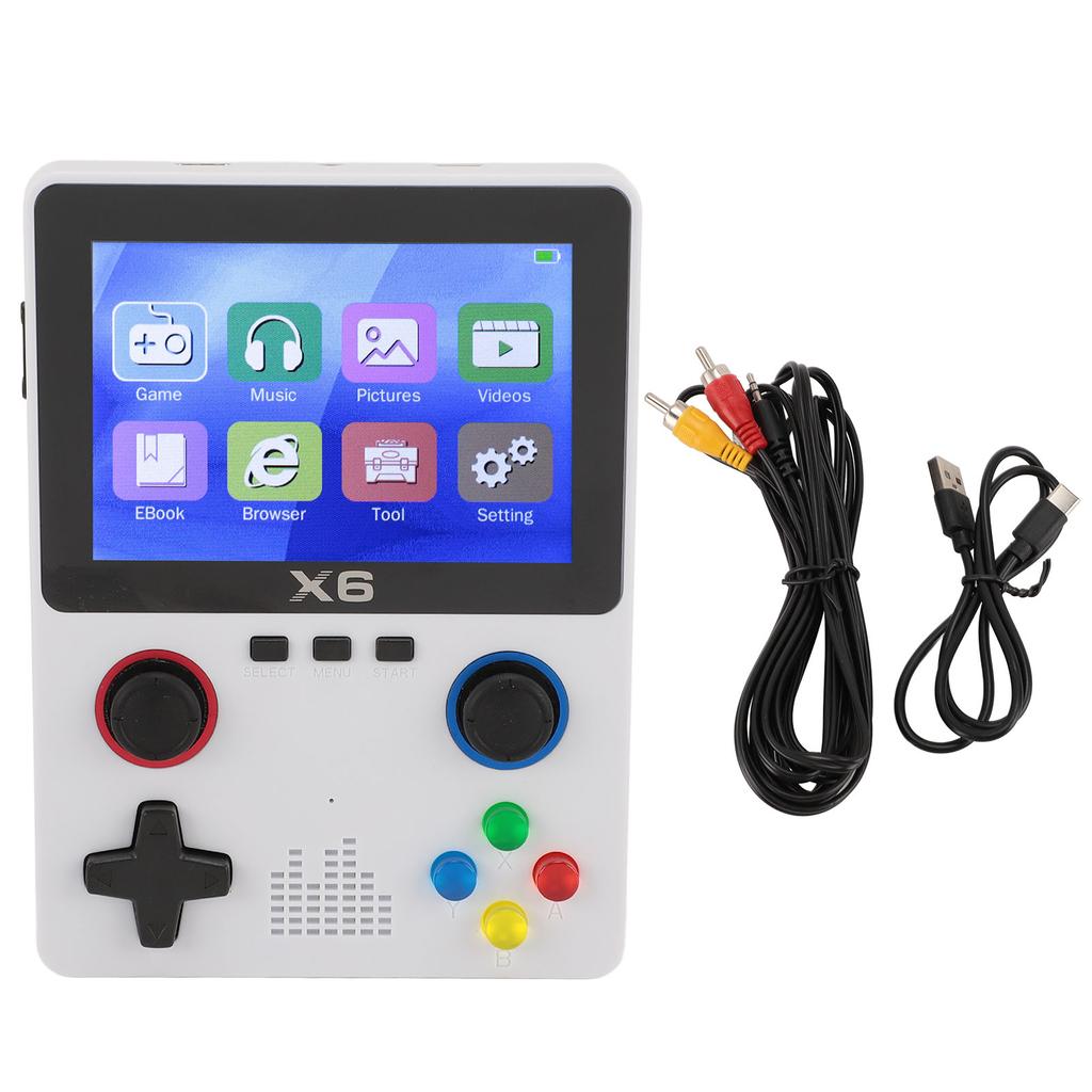 Handheld Game Console with 32G Memory Card Retro Gaming Console Supported 11 Emulators 3.5 Inch IPS Screen 2000mAh