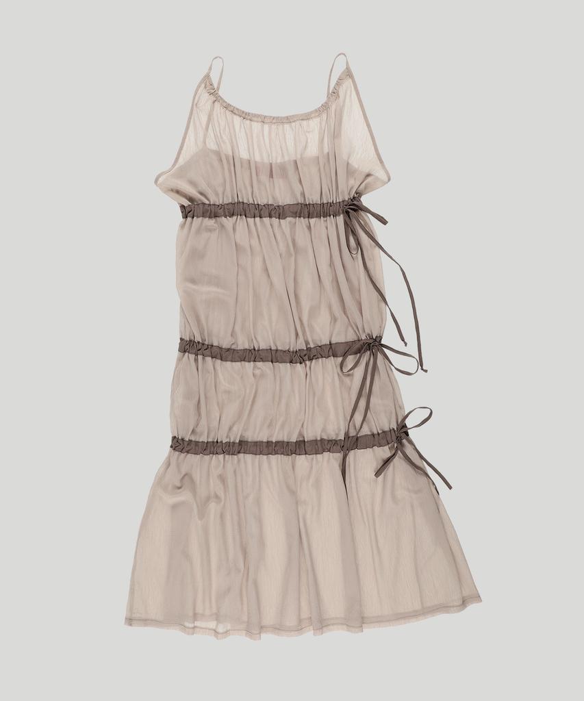 Seutillesseodi Tie Shirring Dress