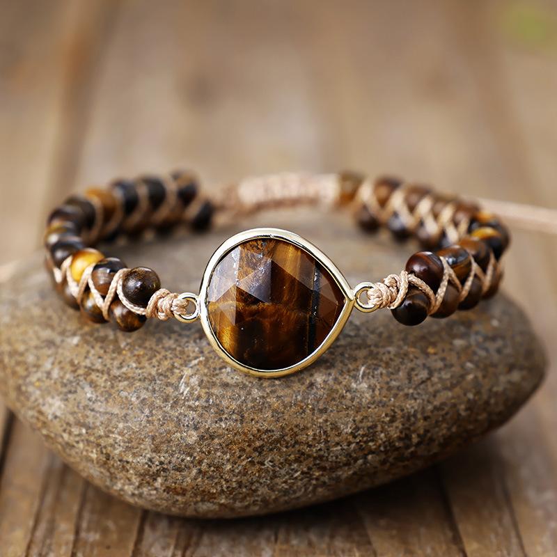 Labradorite Double-Layer Woven Bohemian Beaded Friendship Bracelet Jewelry