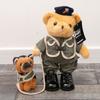 Police Bear Teddy German Shepherd Cute Animal Plush Toy With Rope For Collectors