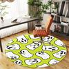 1pc Ghost Halloween Round Chair mat office Area Rug - Non-Slip, Floor Mat for Office, Bedroom, Ideal home decor gift p0105043