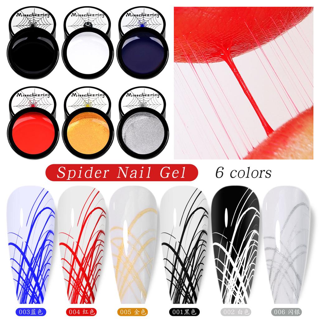 Wire Glue Nail Art Elastic Drawing Nail Polish Spider Glue Creative Painting Phototherapy Flower Glue DIY