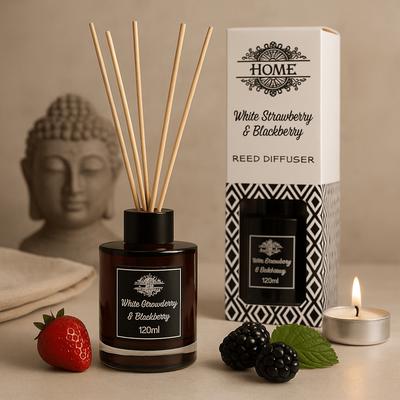 Reed Diffuser 120ml, White Strawberry & Blackberry