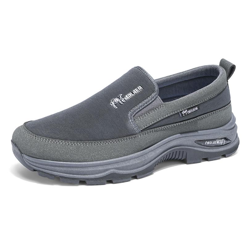 

Mens Walking Shoes Lightweight Breathable Mesh Cushioned EVA Midsole Soft Comfortable Suitable Daily Walking Travel Sports Shoes 45 сірий