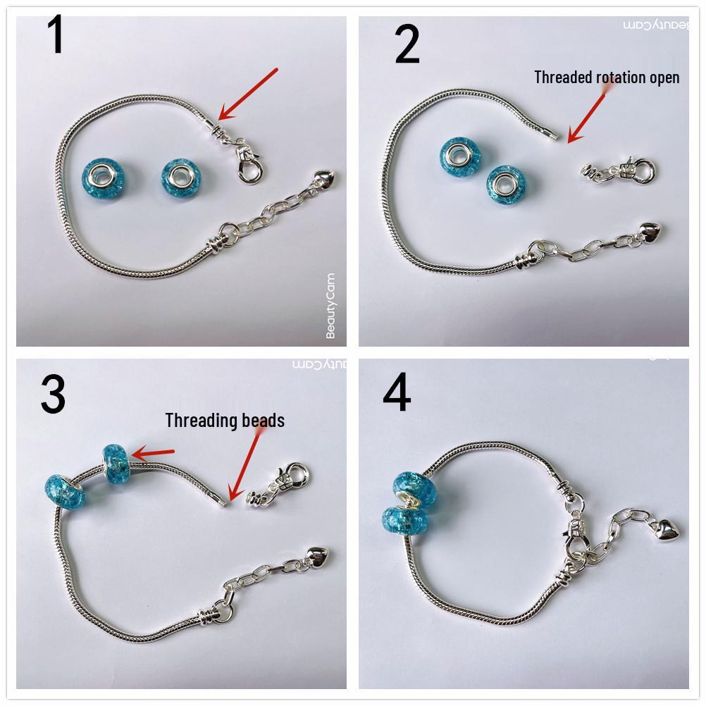 Weihnachts-Schmuck-Adventskalender: DIY Perlen-Charm-Armbänder & Halskette Geschenkbox