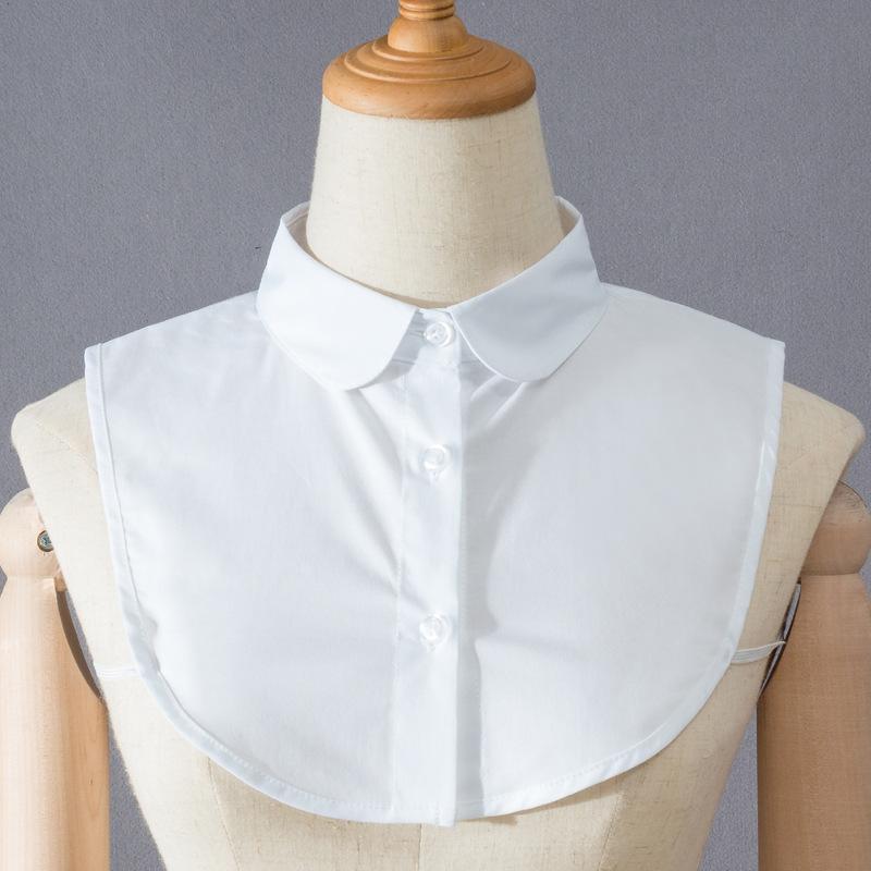 

Детская белая рубашка с фальшивым воротником, хлопковый галстук, ложный воротник, детский съемный воротник для рубашки, для мальчиков и девочек, collares mujer, faux col