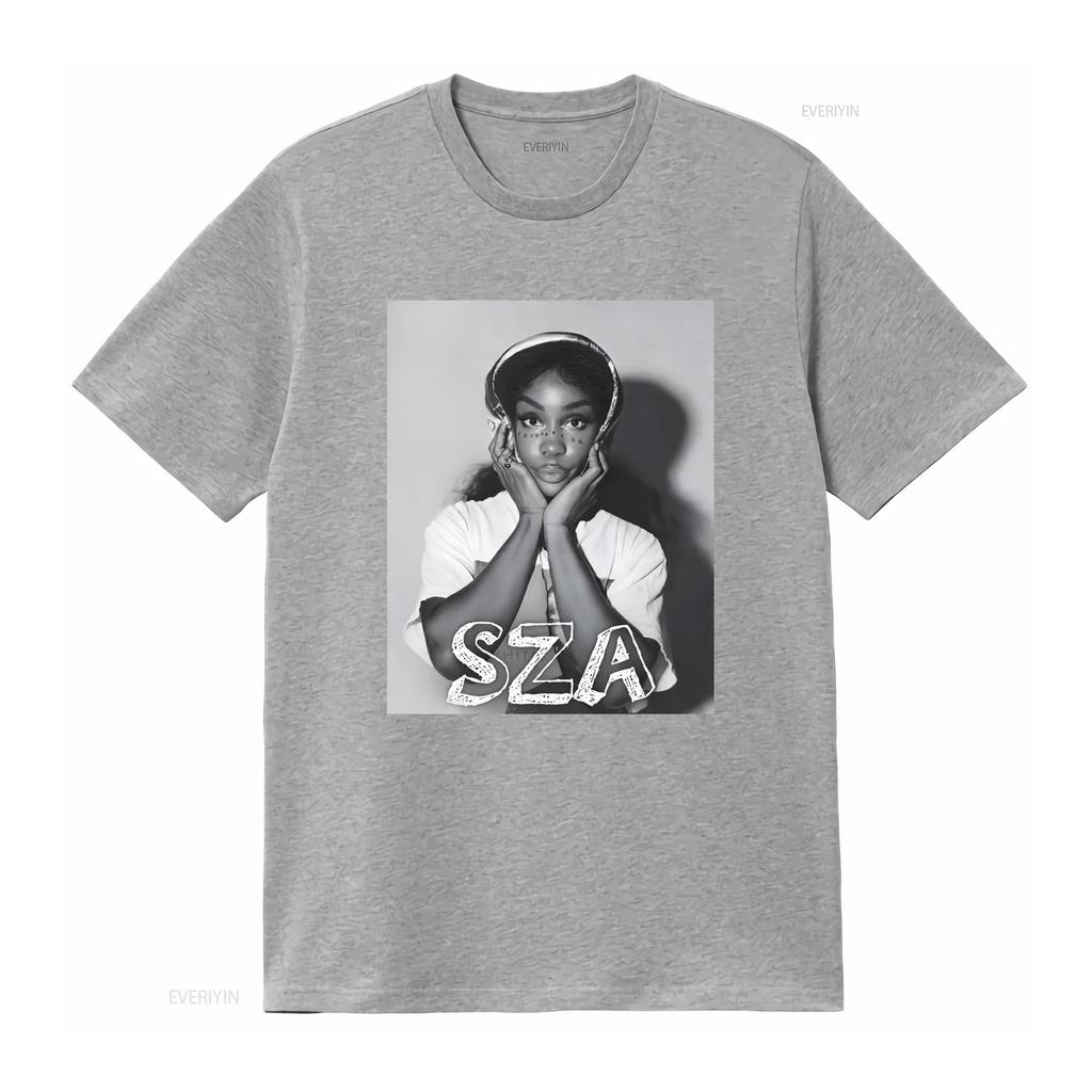 SZA Vintage T Shirt Music RnB Singer Rapper New Bootleg 90s Black Hip Hop PhotoshooT For Fan Vintage Washed Designer Clothes