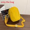Bag Crossbody Simple With Solid Color And Letter Embroidery Design Daily For