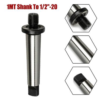 Morse Taper MT1 Adapter 1MT Shank To 1/2''-20 Threaded Drill Chuck Arbor