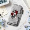 Gothic Skull Rose Couple Card Holder Forever Style Long Fashion Wallet