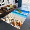 2025 New Starfish Beach Shell Sea Star Sand Carpet Rug for Living Room Bedroom Home Sofa Decoration,Kids Play Non-slip Floor Mat