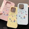 Love Wreath Bear, Suitable for iPhone17/16pro Mobile Phone Case 15 Glutinous Rice Liquid 13 Skin Feeling 12 Large Holes 14
