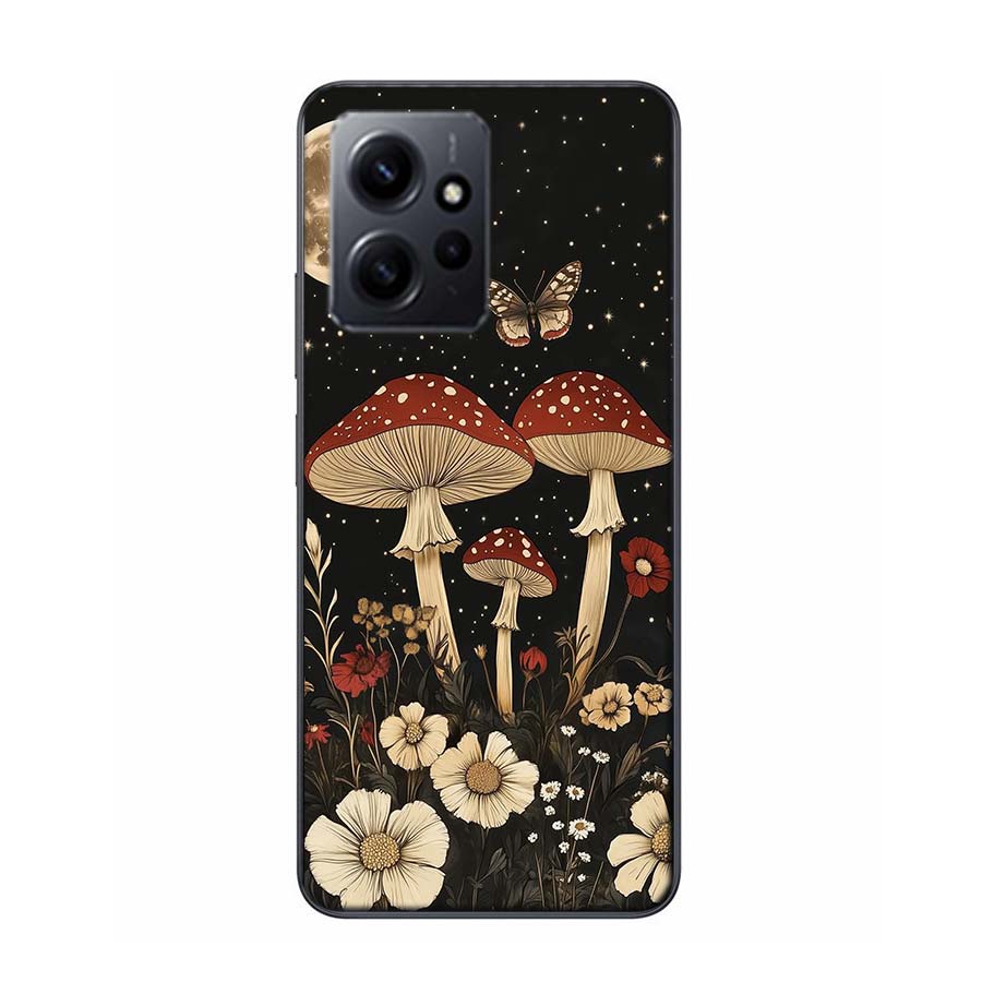 Colorful Mushroom Phone Case For Redmi Note 14 15 Pro 5G 13 12 Pro Plus 11 11T 11E 11S 10 Pro 10S 9 9S Cover Cell Clear TPU Capa
