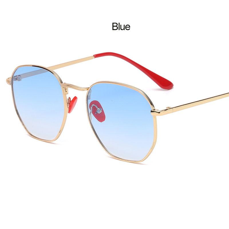 New Women Metal Frame Polygon Fashion Sunglasses Classic Street Shoot Travel Driving Sun Glasses Men Uv400 Luxury Brand Design