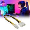 4Pin Connector 4Pin to Mini 4Pin Connector Auxiliary Power Adapter Cable Replacement for Motherboard Power