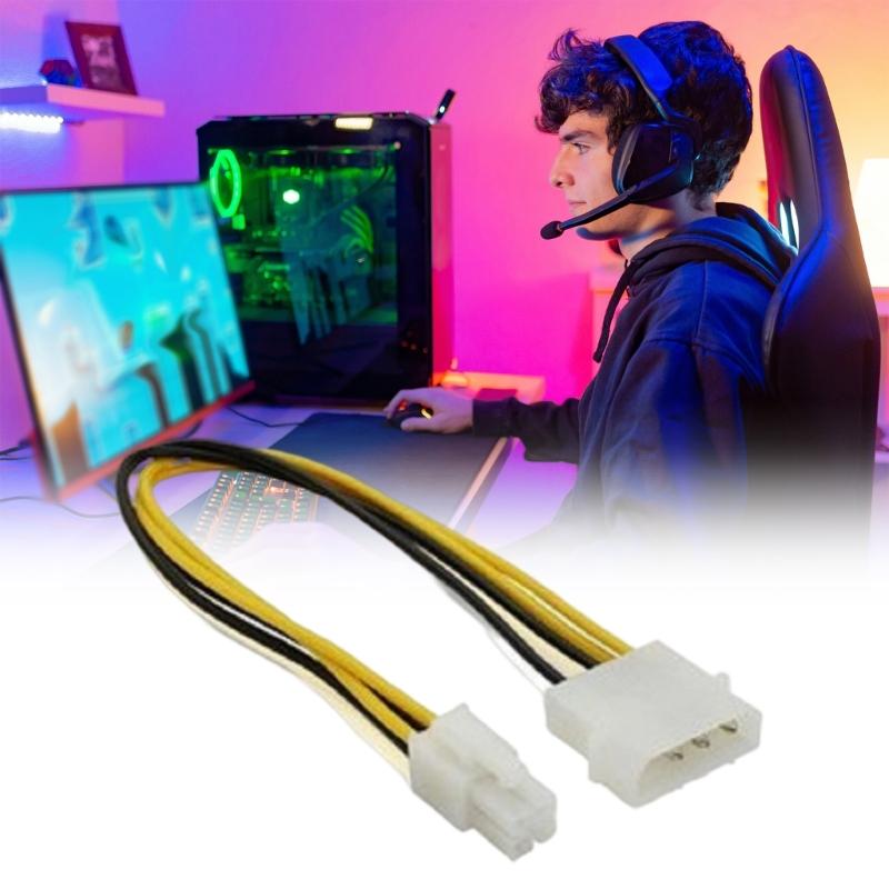 4Pin Connector 4Pin to Mini 4Pin Connector Auxiliary Power Adapter Cable Replacement for Motherboard Power