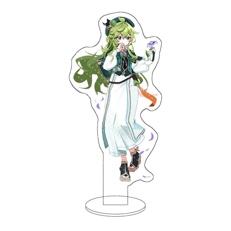 Popular Game Impact Acrylic Stand Anime Cartoon Q-version Figures Kamisato Ayaka Model Desk Decor Standing Sign Gift for Fan