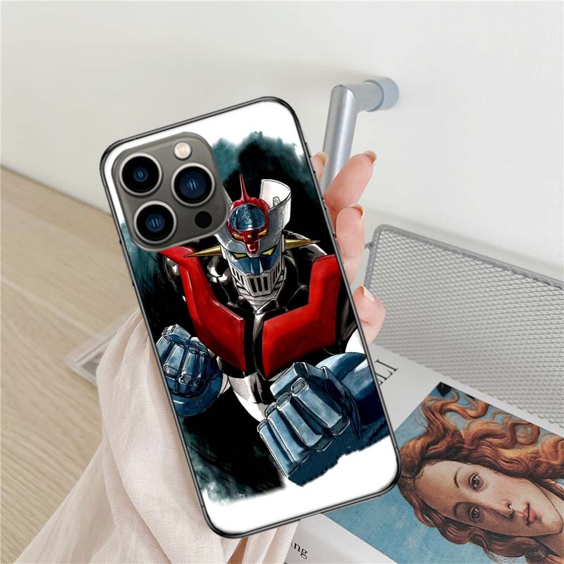 

Manga Mazinger Z Anime Phone Case For Iphone 17 Air 16 15 Pro Max 14 Plus 16E Coque 13 Pro 12 Mini 11 Clear Cover Silicone Cute iPhone 11