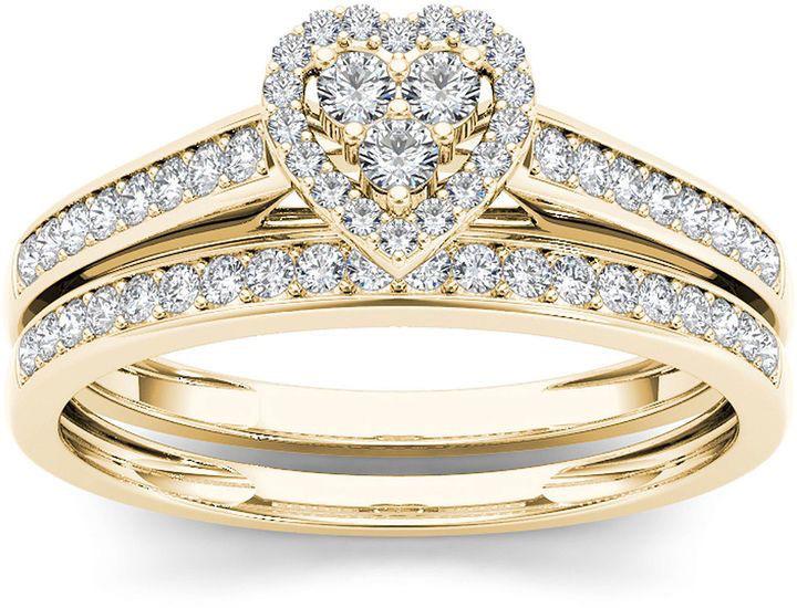 

Sanjie Gold-Plated Zircon Couple Rings for Women - European & American Style Size 7