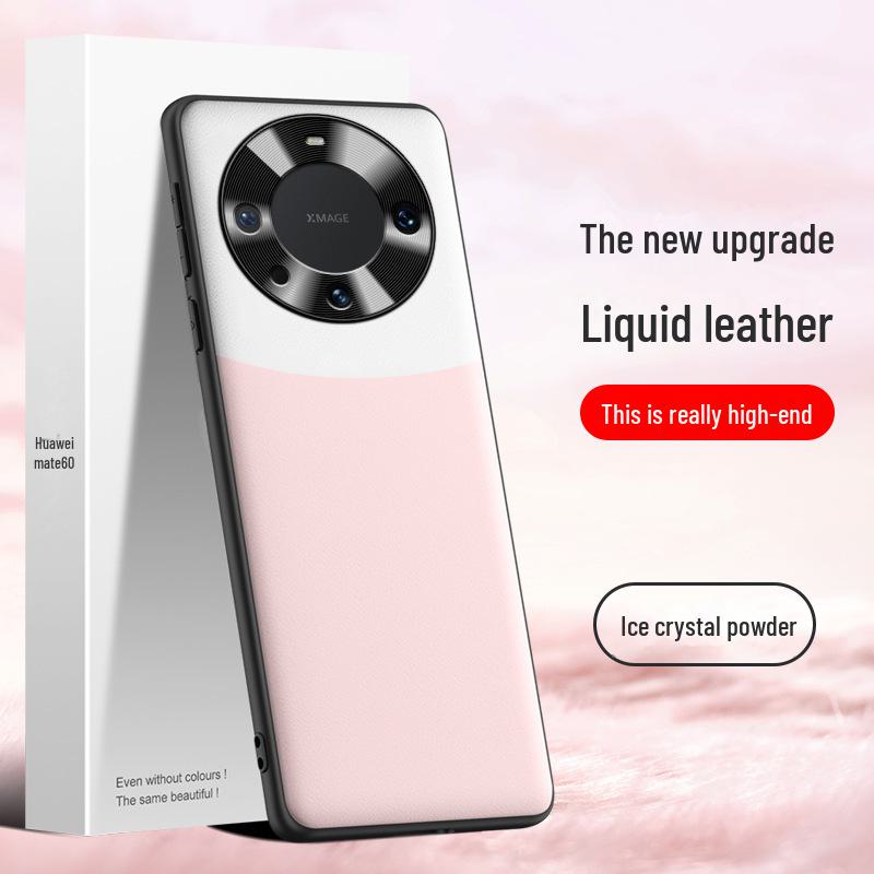 Liquid Leather Anti-fall Protective Cover for Huawei Mate60, One-by-one Shipping.