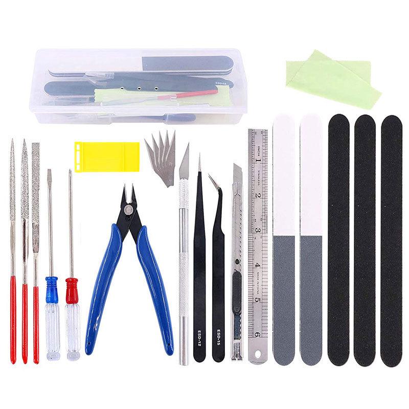 33-Piece Model Building Tool Set for Gundam, Cars, and Toys