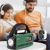 Multifunctional emergency radio, solar power bank, flashlight, reading light