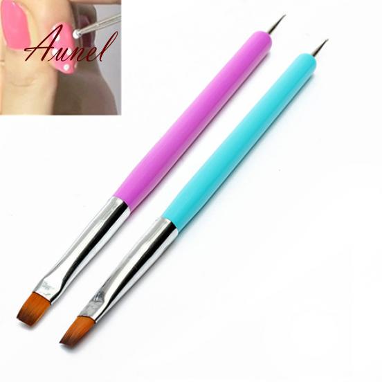 Buy 2Way Nail Art Pen Painting Dotting Acrylic UV Gel Polish Brush Liner Tool at affordable