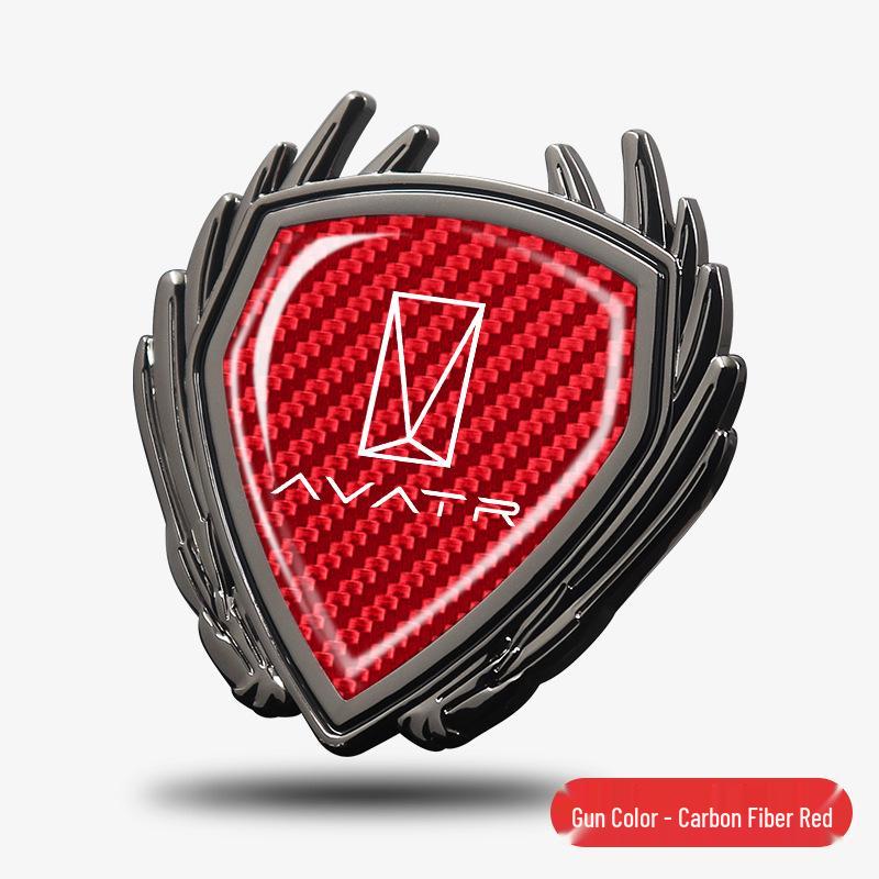 Avatr Auto Metall Flügel Emblem für Modell 06, 07, 11, 12 – Seitenfenster Logo Aufkleber Dekoration