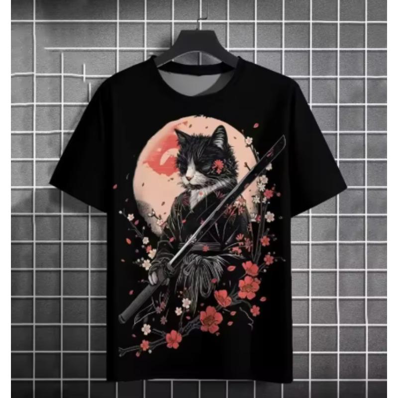 Summer short sleeved men s T-shirt, fashionable and comfortable 2XS