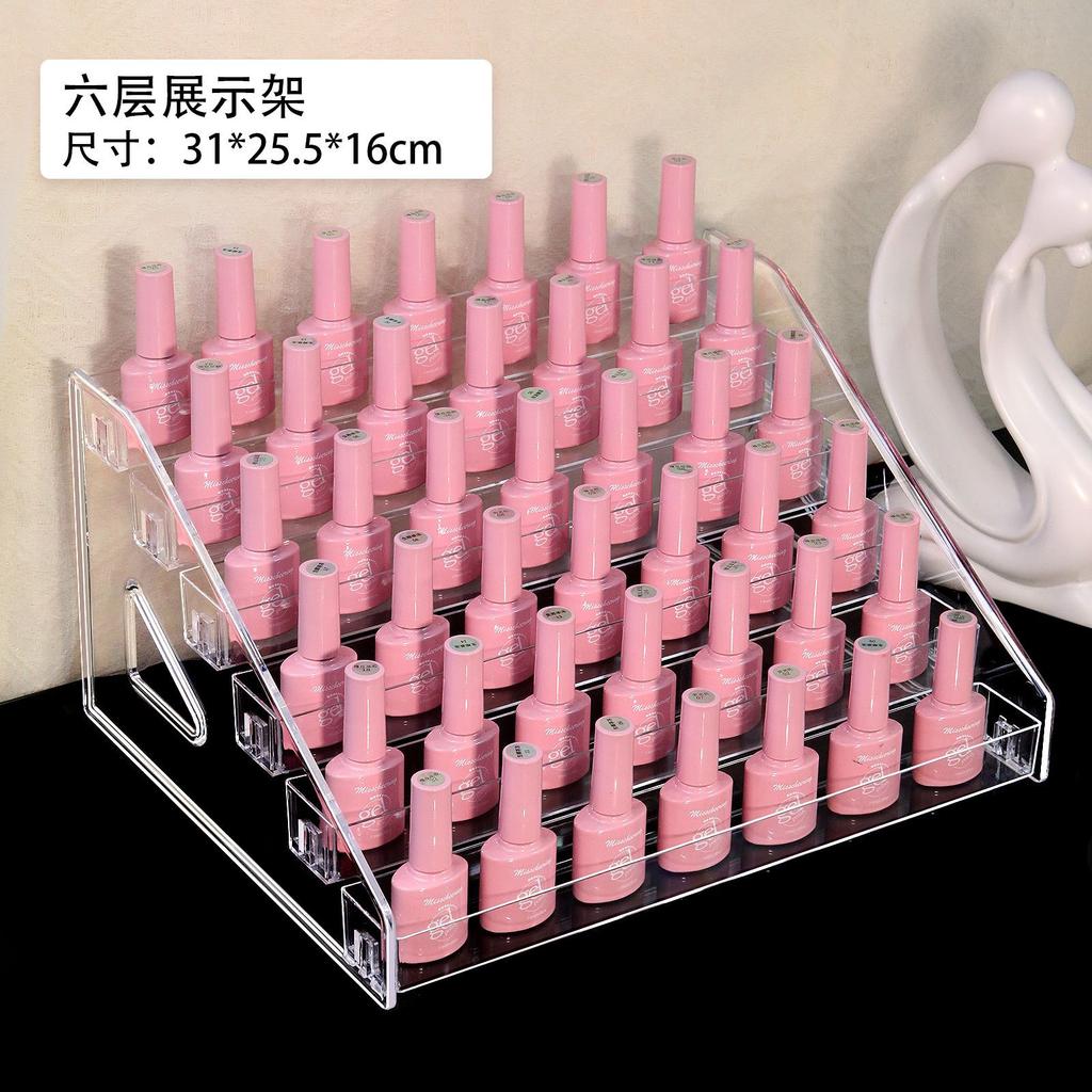 Acrylic Nail Polish Display Stand, Multi-Layer Plastic Transparent Nail Polish Glue Storage Box, Nail Salon Display Stand Factory