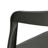 Black Bow plastic chair with armrests