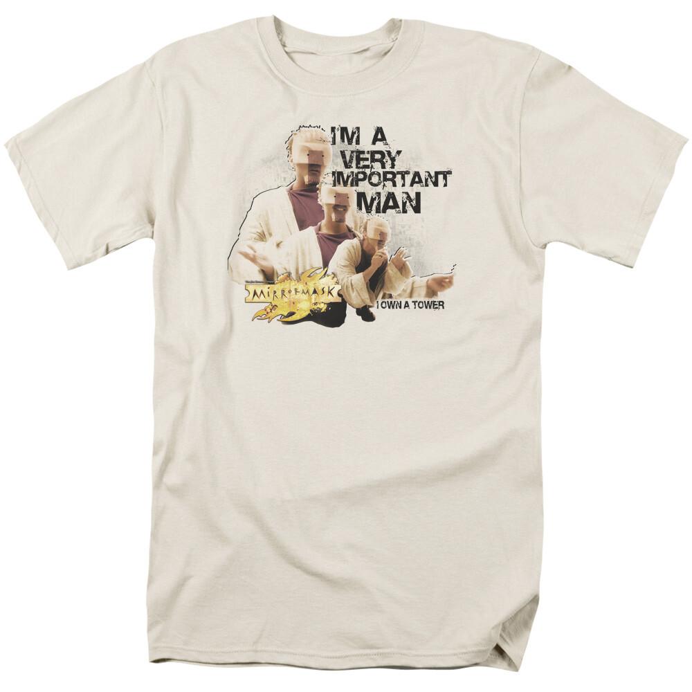 26 Mirrormask Important Man T Shirt Mens Licensed Fantasy Movie Tee Cream Unisex T-Shirt XXL
