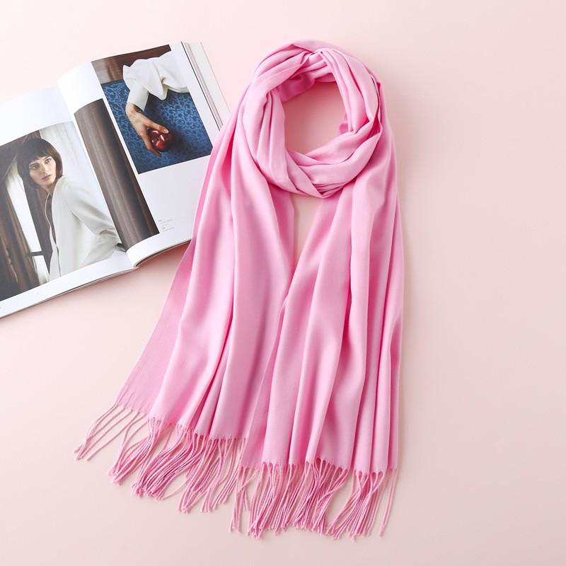 Women's High-End Red Imitation Cashmere Knit Shawl - Versatile & Fashionable