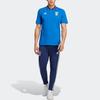 Adidas Italy Team Casual Sport Polo Shirt Short Sleeve Men Tops Blue HT2181