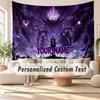 Custom Name Wall Hanging Tapestry,Solo Leveling Decorative Backdrop Tapestry For Dorm Home