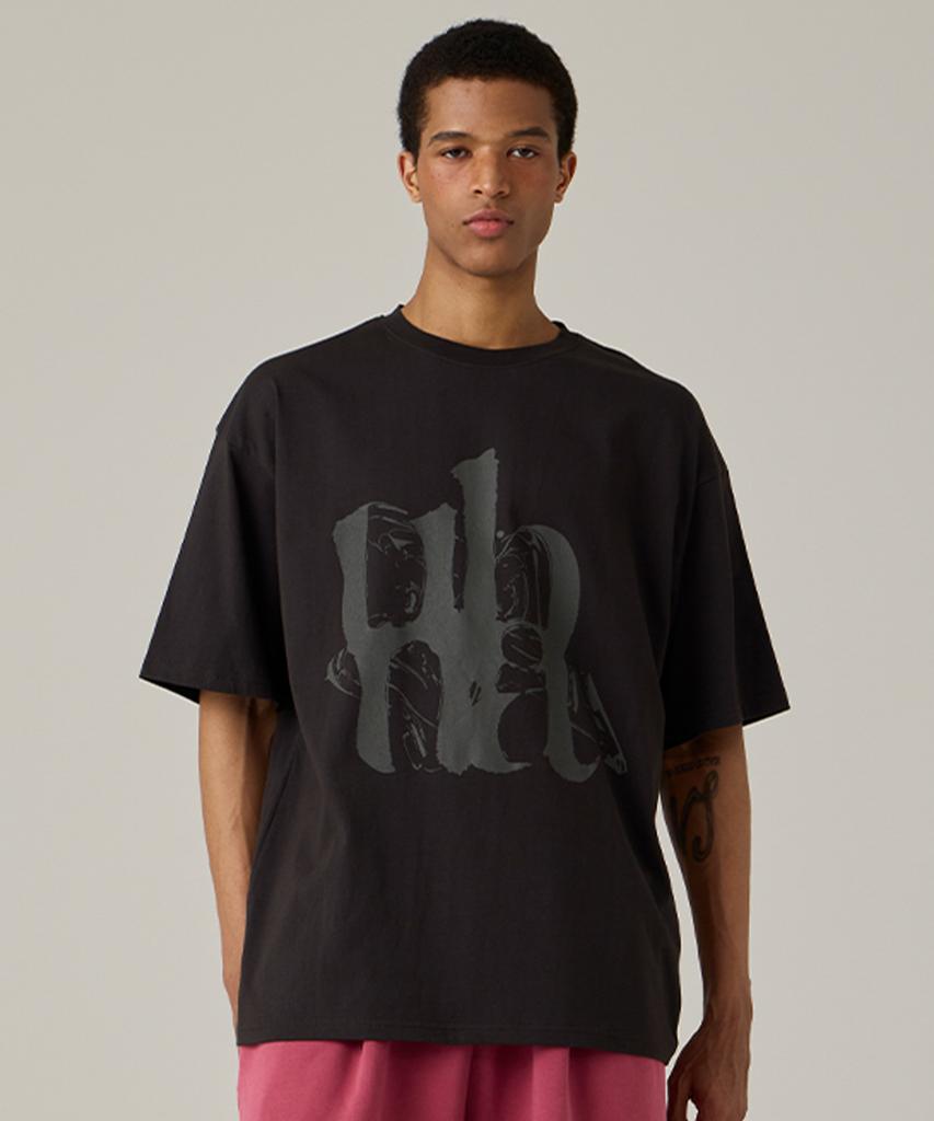 URBANAGE Flow Ubna Oversized Short Sleeve Charcoal