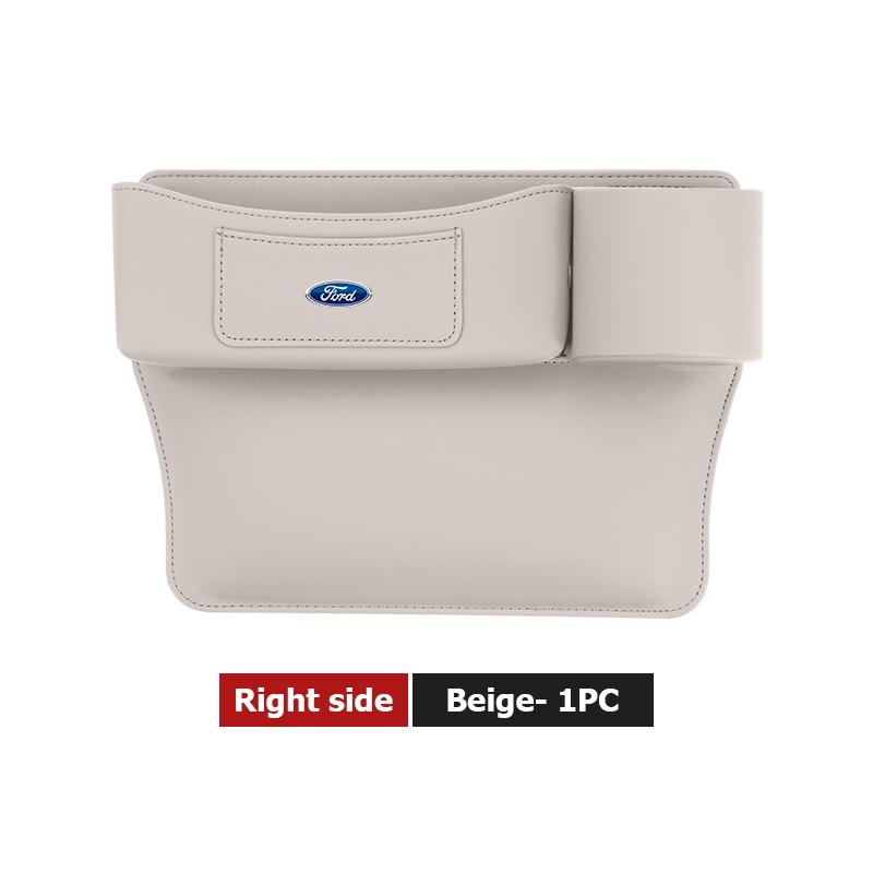 YYQO6 Leather Car Seat Gap Water Cup Holder Box Storage Bag For Ford Escape Ecosport Fusion Explorer Expedition Taurus
