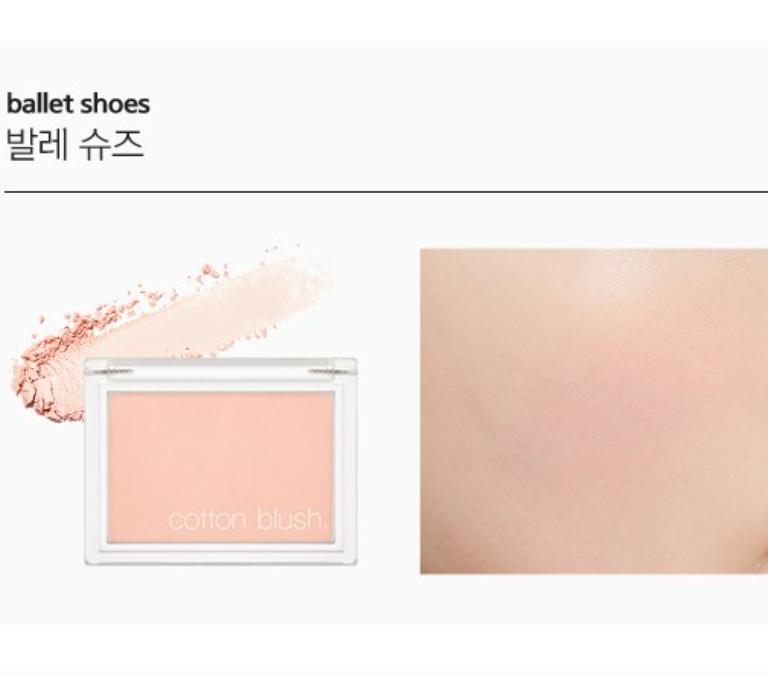 MISSHA Cotton Blusher – Soft Matte Korean Powder Blush (8 Colors)
