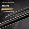 OKHEALING Mafsallı Karbon Fiber Bilardo İstakası Uçlu Gümüş 58 inç 19-20oz 1/2 12.4mm (Oyun İpucu) (Sarı İplik)