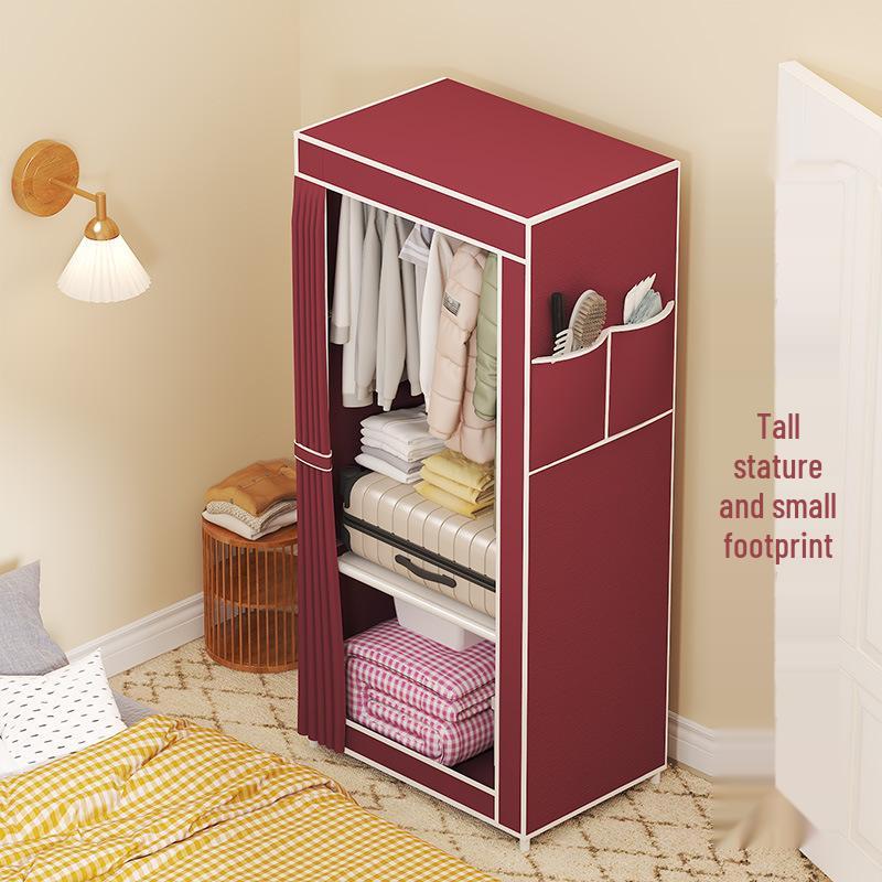 Easy-to-Assemble Bedroom Wardrobe Cabinet for Rental Room Storage