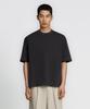 Dibeullu Relaxed Supima Sorona Blend Crew Neck Short Sleeve Charcoal