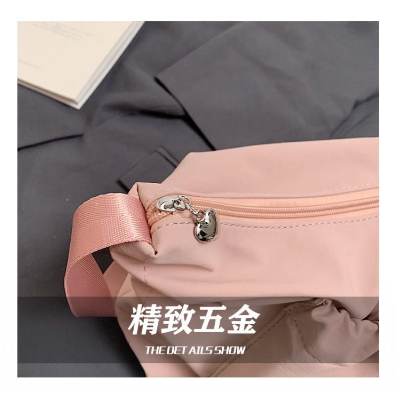 2025 Pure Color Nylon Fabric Women's Bag New Lightweight Cross-border Casual Large-capacity One-shoulder Cross-body