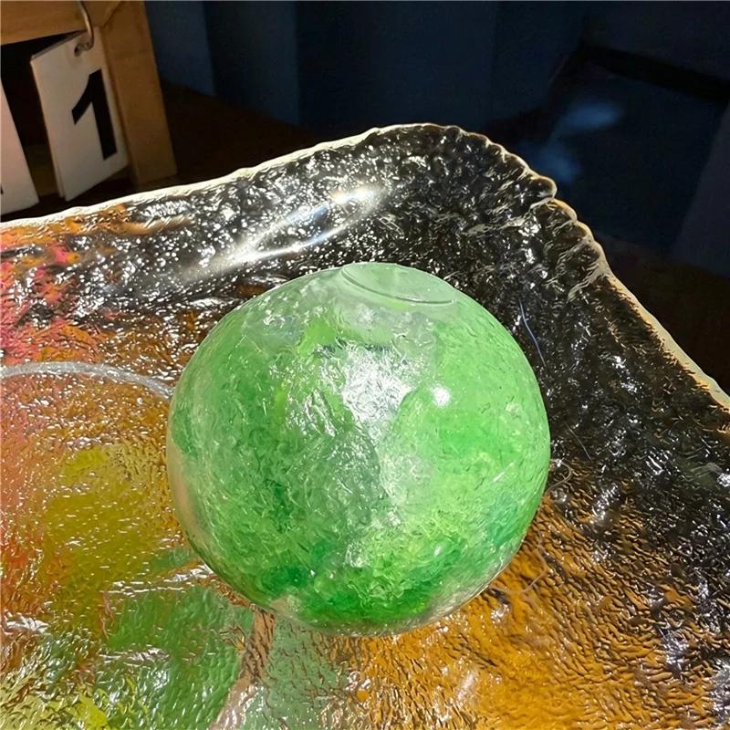 Ghiaccio Tritato Fatto a Mano Palla Morbida Fragola Kiwi Frutta Sicuro per il Congelatore Suono ASMR Soddisfacente Giocattolo Spremibile Decompressione Regalo