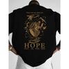 European sizes New Men'S Short Sleeve American Literary Style Brain Heart Print American T-Shirt