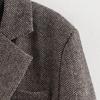 Vintage Lapel Herringbone Suit Coats Women Casual Single-Breasted Pockets Jackets Coat Lady Autumn Chic High Street Outwear