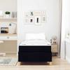 Bed Frame with Mattress Black 80 x 200 cm Fabric