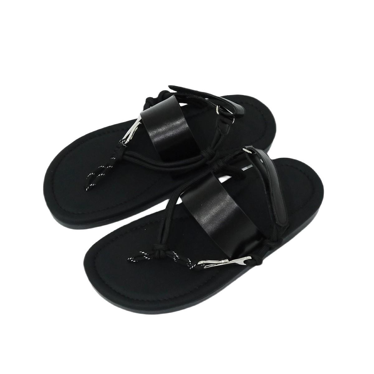 

Toe slippers black soft bottom casual beach minimalist flat flip-flops sandals women s summer wear 42