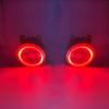 1 Pair 2 Functions Auto LED DRL Daytime Running Light For Mitsubishi ASX 2011-2018 Car Angel Eyes Fog Lamp Foglight