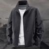 Giacca da Uomo con Collo Alto Primavera Traspirante Leggera Antirughe Giacca a Vento Sport Outdoor Casual Asciugatura Rapida Giacche da Lavoro